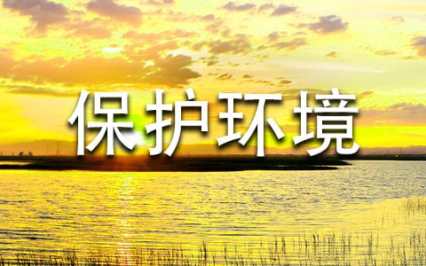 保护环境倡议书