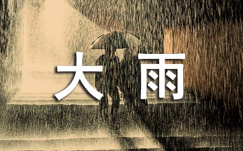 大雨后的景色的句子