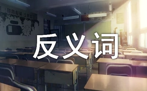 大班语言活动教案《反义词》