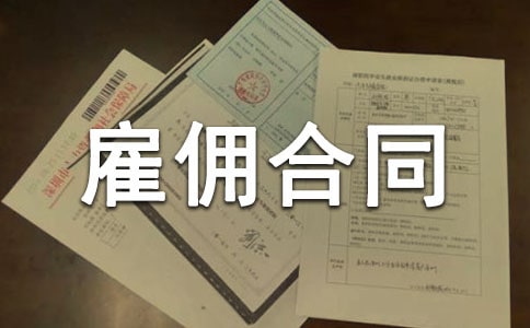 雇佣合同(精选29篇)