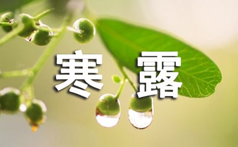 寒露养生小常识