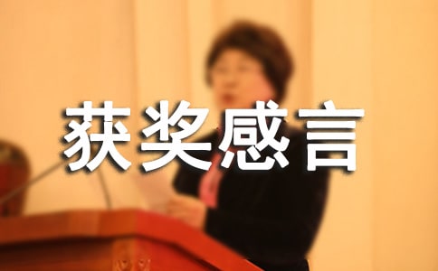 有关获奖感言