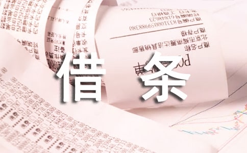 私人借条范本