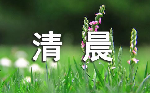 描写清晨的句子