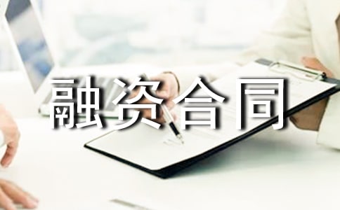 融资合同范文集锦9篇