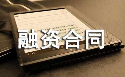 融资合同范文集锦5篇