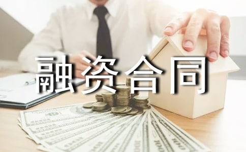 融资合同范文汇总六篇