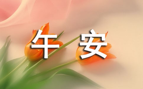 经典暖心午安感言50句