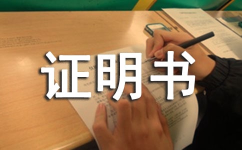 单位在职证明书
