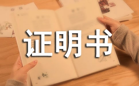 廉洁自律证明书